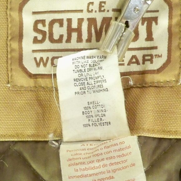 C.E. Schmidt Workwear, Insulated Brown Jean *Overalls 2XLR - Picture 9 of 13